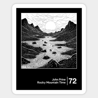 Rocky Mountain Time / Minimal Style Graphic Artwork Sticker